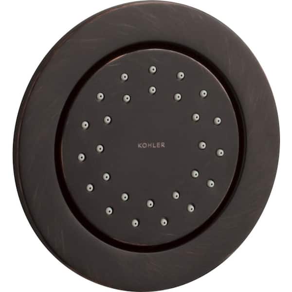 KOHLER WaterTile Round 27-Nozzle 1.0 GPM Body Spray with Katalyst Air-Induction Technology in Matte Black