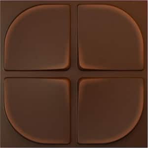 19 5/8 in. x 19 5/8 in. Franklin EnduraWall Decorative 3D Wall Panel, Aged Metallic Rust (12-Pack for 32.04 Sq. Ft.)