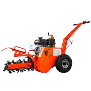 18 in. 7 HP Gas Powered Kohler Engine Certified Commercial Trencher with 5-Position Depth Adjustment