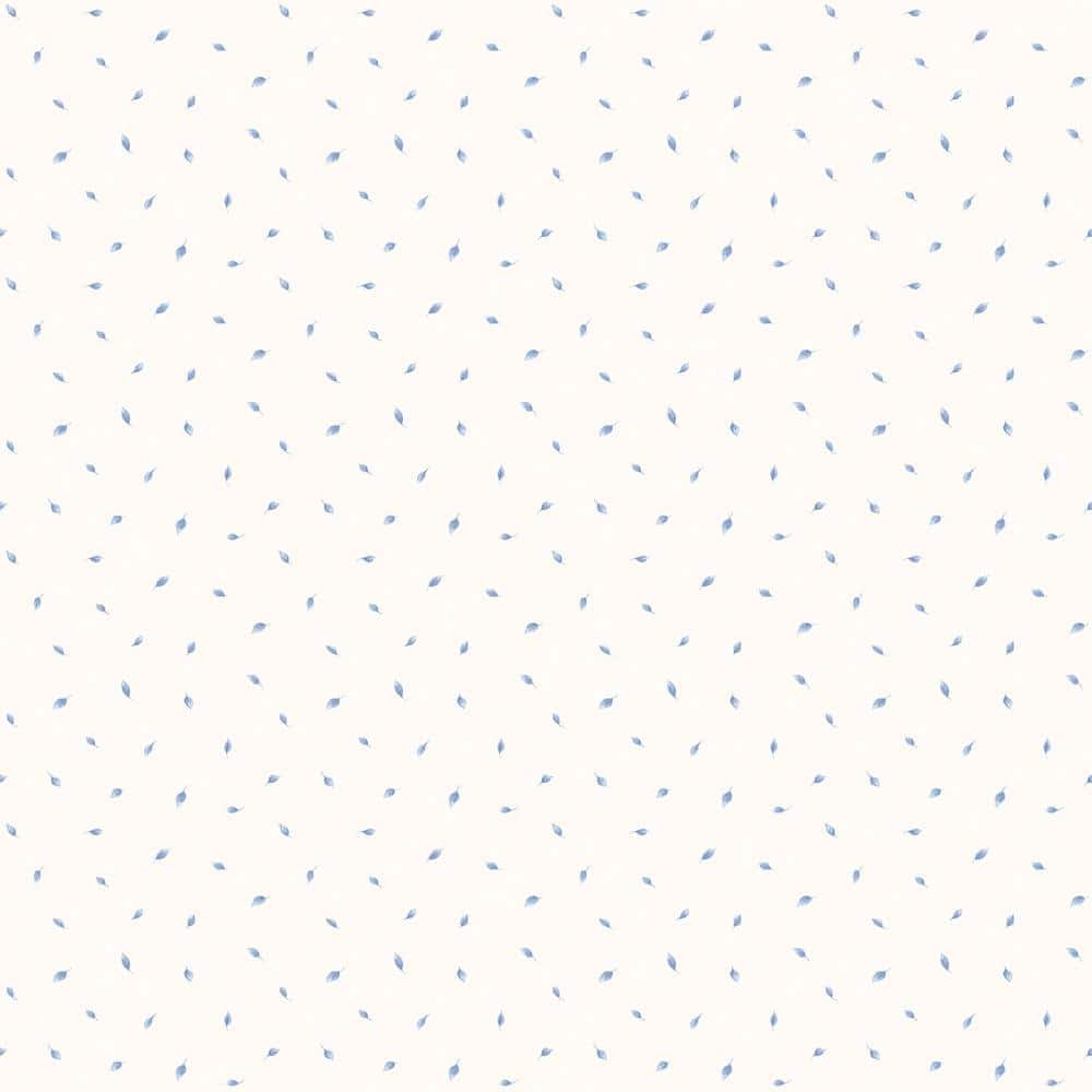 Miniatures 2-Blue Polka Dot Leaf Design Matte Finish Non-Pasted Vinyl on No