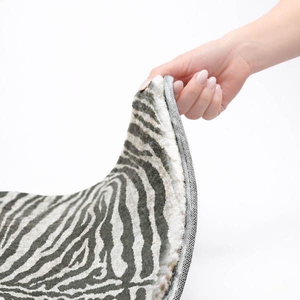 Dream Shag Premium Machine Washable Abstract ADS42 Gray 9 ft. x 12 ft. Area Rug