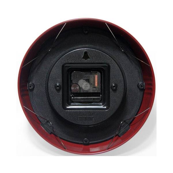 Red Infinity Instruments Retro Round Metal Wall Clock 
