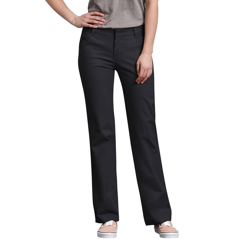 womens black dickie work pants