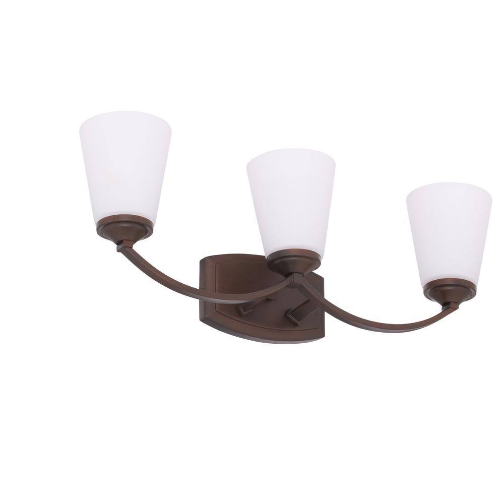 Vintage Bronze 3-Light Cylinder Bathroom Vanity Fixture