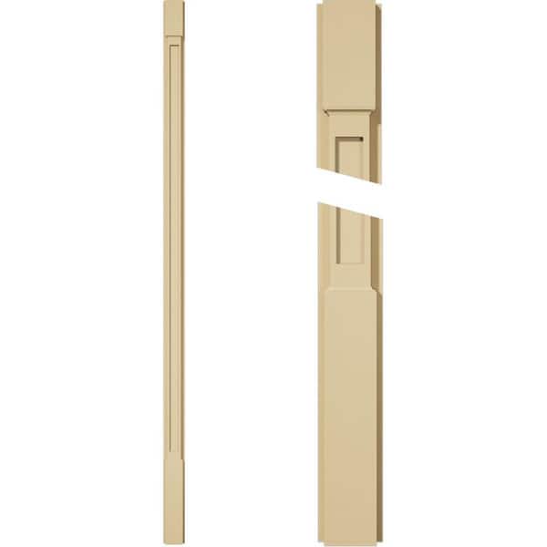 Ekena Millwork 2 in. D x 4 in. W x 102 in. L Primed Polyurethane Pilaster 1- Pack