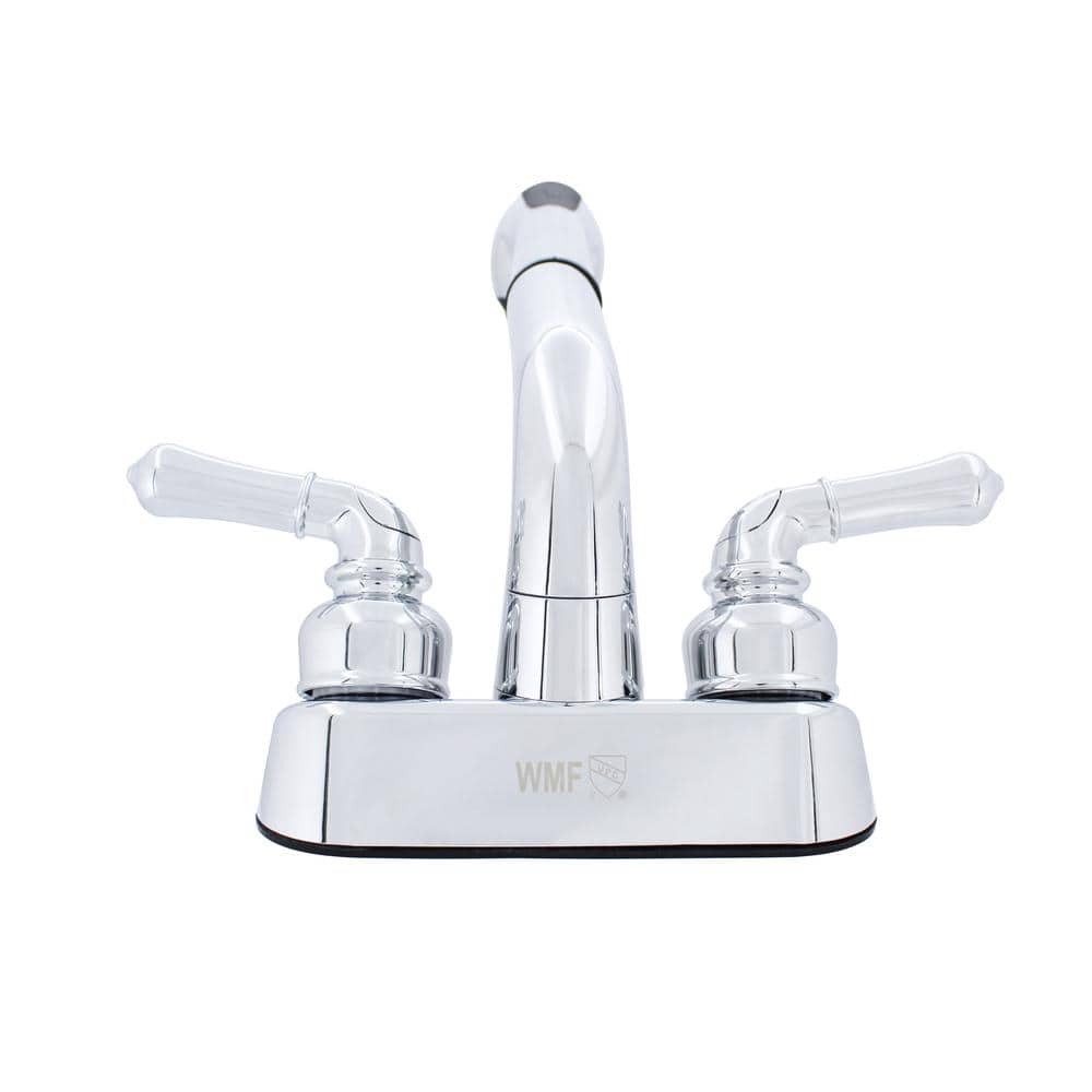 Chrome Dual Handle Pull-Out Utility Faucet