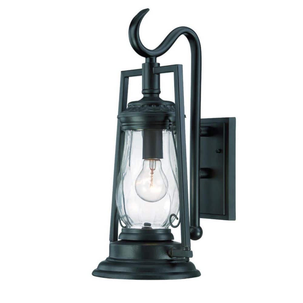 18.5 in. Black Outdoor Hardwired Sconce with No Bulbs Included price history on PriceWatchPro
