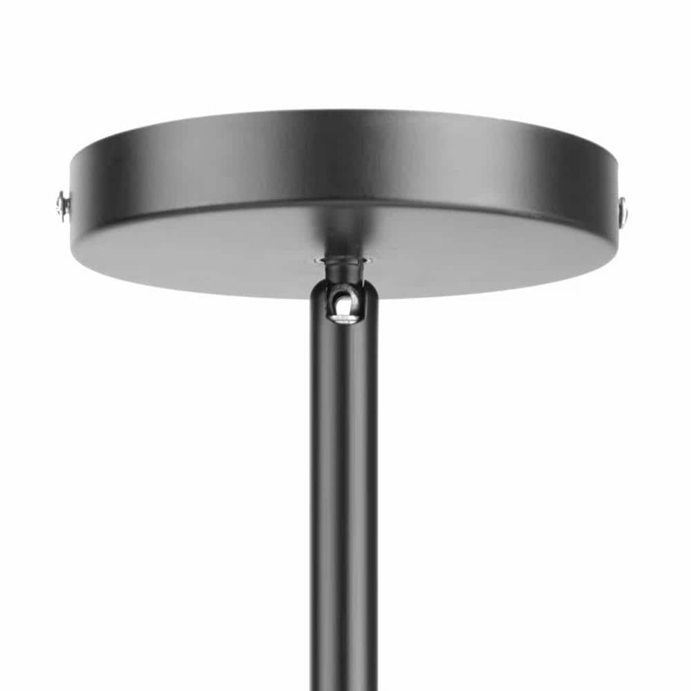 Gold and Black Metal 8-Light Sputnik Chandelier