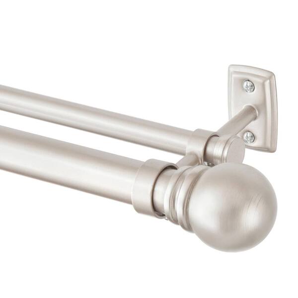 How To Install Threshold Double Curtain Rod Brackets www