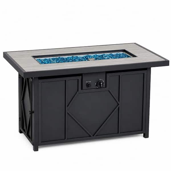 42 in. 60,000BTU Fire Pit Propane Gas Fire Pit Table Rectangular Tabletop