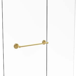 Monte Carlo Collection 24 in. Shower Door Towel Bar in Unlacquered Brass