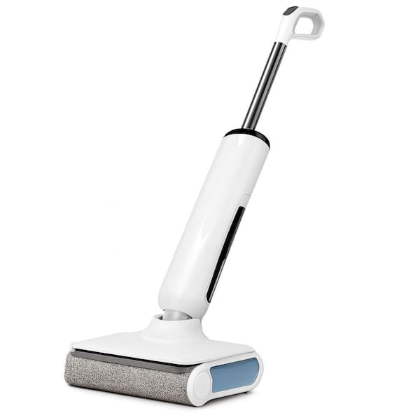 Corded Wet Dry Vacuum Mop for Hard Floors in White with Self-Cleaning, Smart Detection, 180° Lay-Flat Design