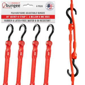 36 in. Adjust-A-Strap in Red (4-Pack)