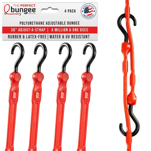 36 in. Adjust-A-Strap in Red (4-Pack)