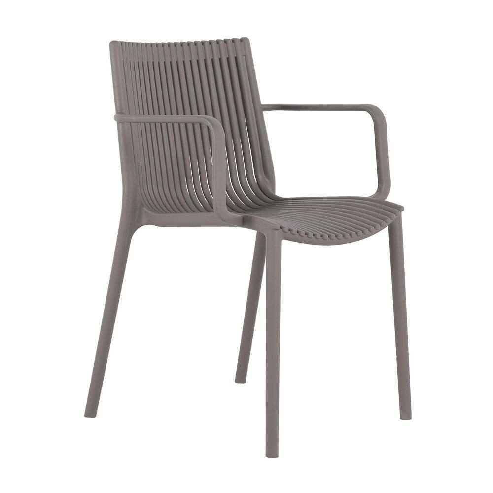 Warm Grey Pp Patio Outdoor Dining Chair (Set of 4) price history on PriceWatchPro