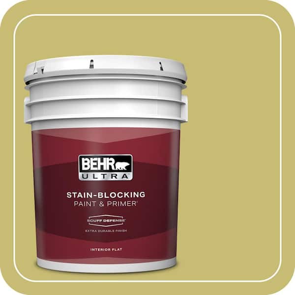 BEHR ULTRA 5 gal. Home Decorators Collection #HDC-SP16-02 Pistachio Shortbread Extra Durable Flat Interior Paint & Primer