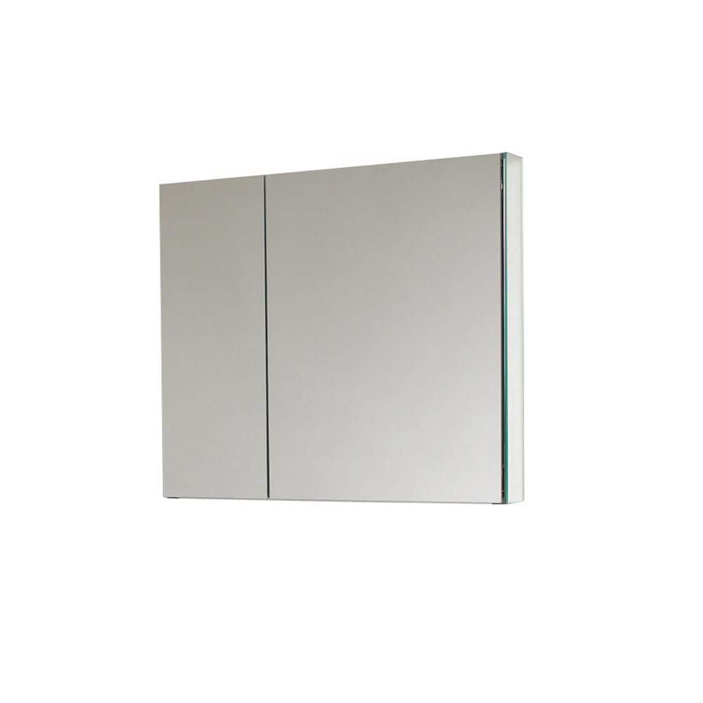 Modern Frameless Rectangular Surface Mount Medicine Cabinet Mirror