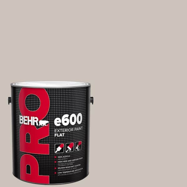 BEHR PRO 1 gal. #N200-2 Doeskin Gray Flat Exterior Paint
