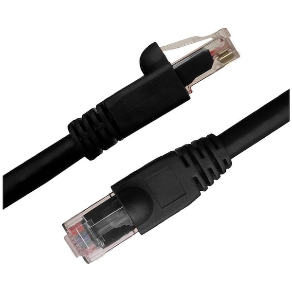 NTW 7 ft. Cat6a Snagless Unshielded (UTP) Network Patch Cable, Black