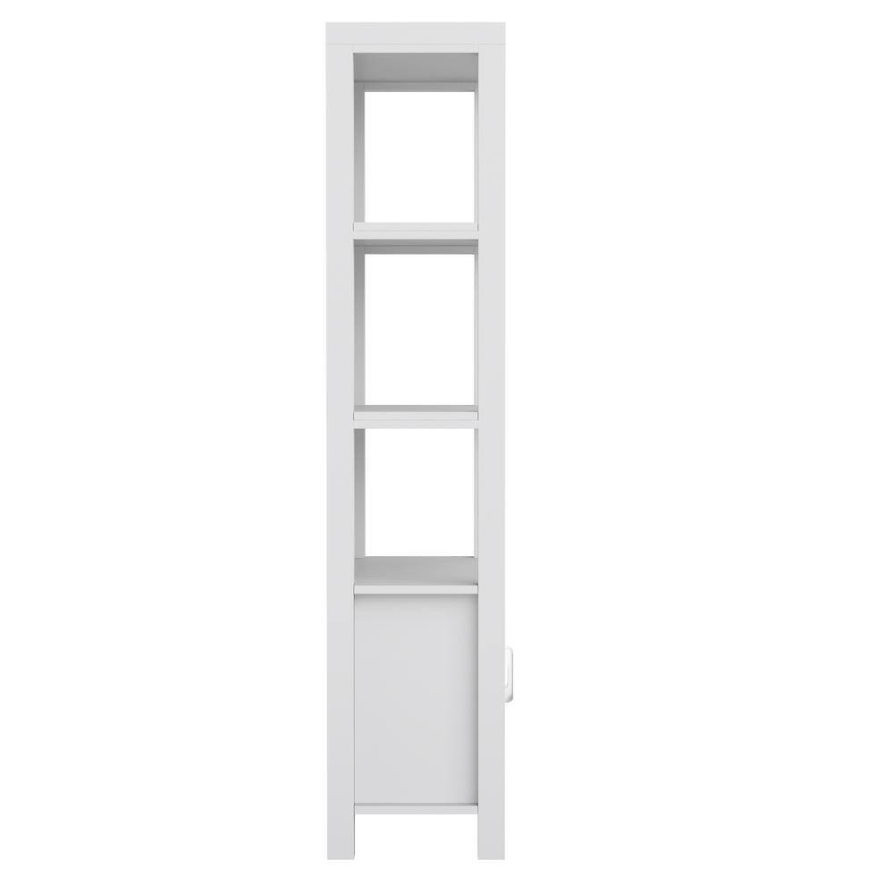 Martha Stewart 68" Gray Wood Shaker Bookcase with Storage Cabinet