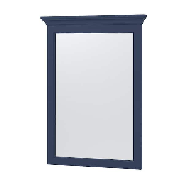 Blue Wooden framed Small cheapest Mirror