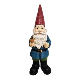 48 in. Gnome with Bird Statuary