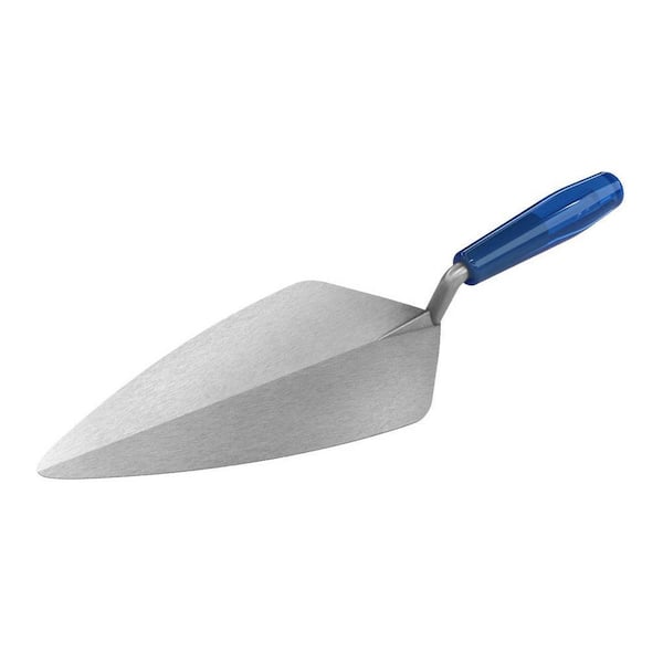 Bon Tool 10-1/2 in. x 4-5/8 in. Narrow London Pro Carbon Steel Brick Masonry Trowel - Plastic Handle