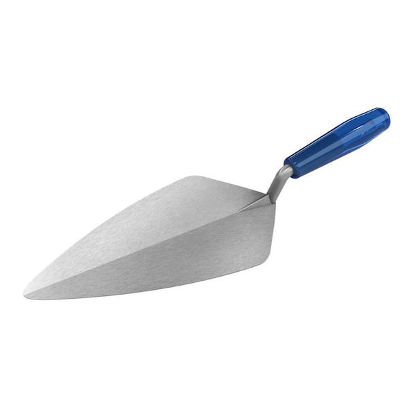Bon Tool 11 in. x 4-3/4 in. Narrow London Pro Carbon Steel Brick Masonry Trowel - Plastic Handle