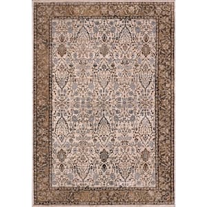 Cullen Brown/Ivory 2 ft. X 7 ft. 5 in. Oriental Indoor Area Rug