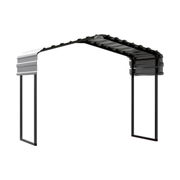 10 ft. W x 6 ft. D x 7 ft. H Eggshell Galvanized Steel Carport, Car Canopy and Shelter