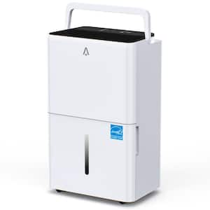 25 pt. 1,500 sq. ft. Dehumidifier in. white with Humidity Control and Timer, Portable with Drain Hose, Bucket