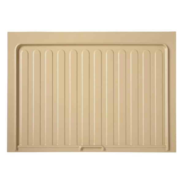 Rev-A-Shelf 0.72 in. H x 40.5 in. W x 23.25 in. D Large Almond 2-Drawers Sink Base Drip Tray