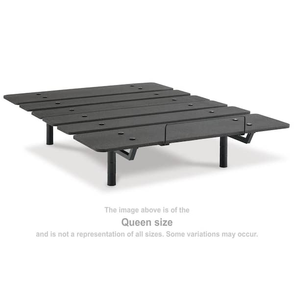 Cosmic Power Base Black Metal Frame California King Platform Bed