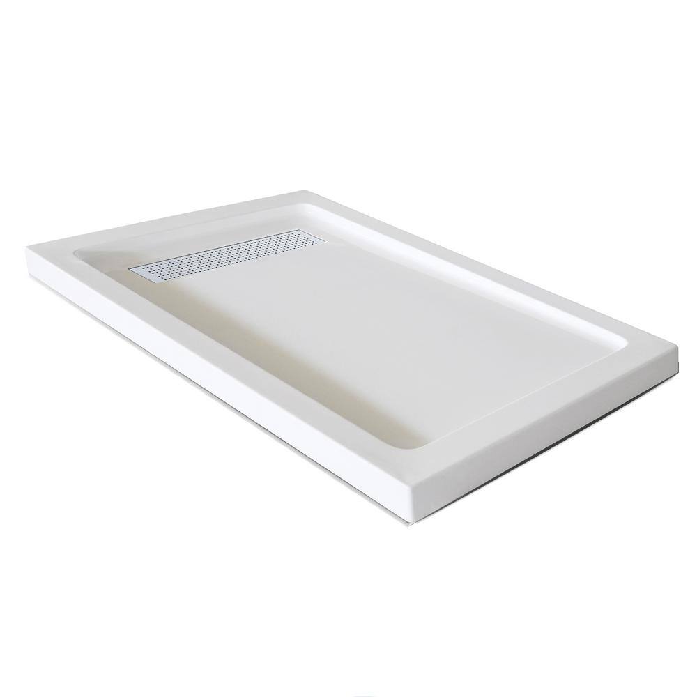 Jade Bath Jade 36 in. x 48 in. Single Threshold Shower Base in White
