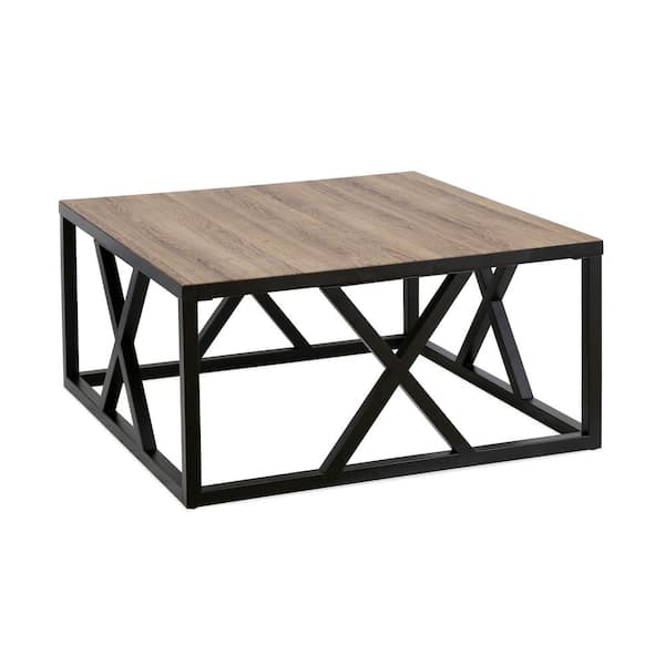 Meyer&Cross Jedrek 35 in. Blackened Bronze Medium Rectangle Wood Coffee Table
