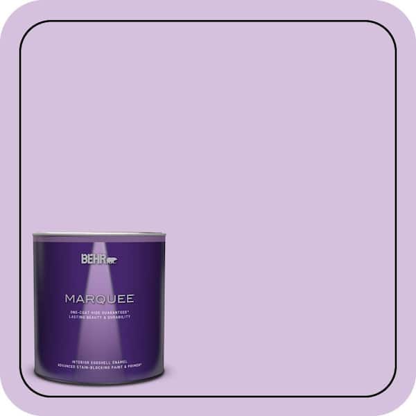 BEHR MARQUEE 1 qt. #660A-3 New Violet Eggshell Enamel Interior Paint & Primer