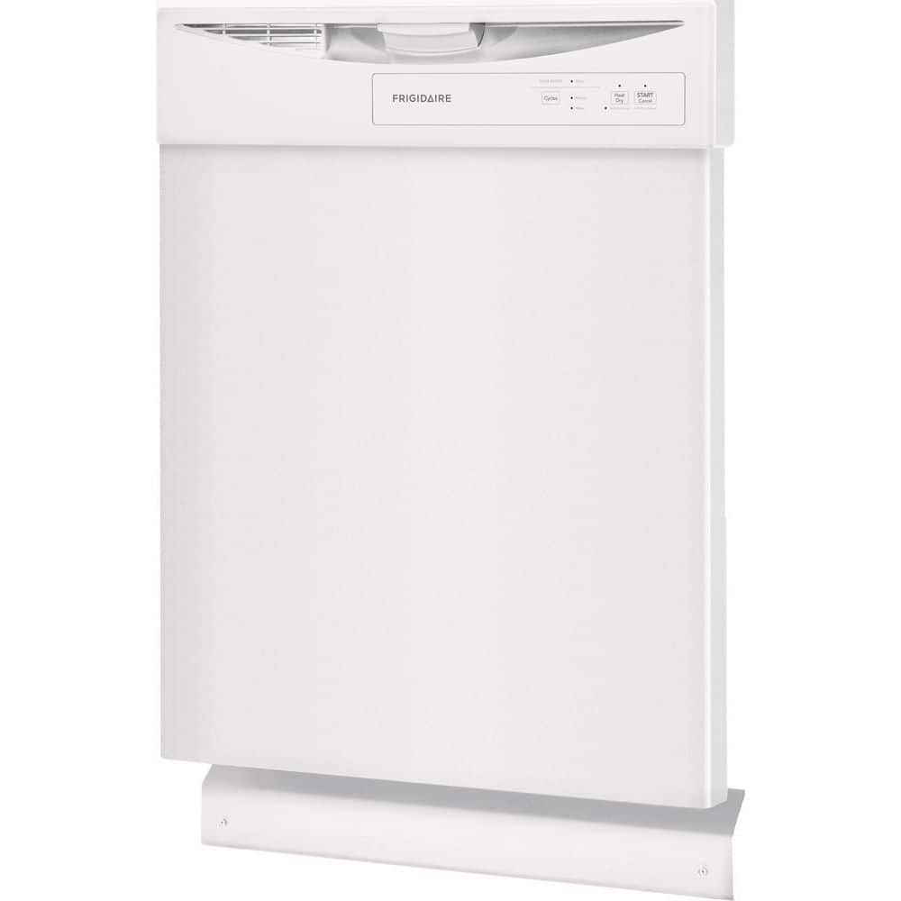 Frigidaire 24" White Built-In Front Control Dishwasher