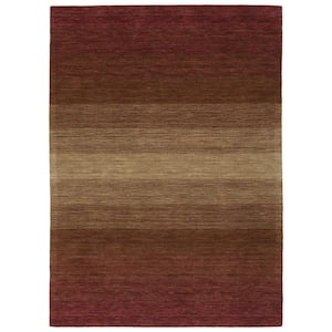 Shades Wine 5 ft. x 8 ft. Area Rug
