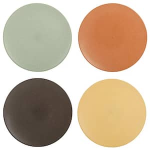 Capetown 4 Piece 10.25 in. Stoneware Dinner Plate Set in Assorted Colors