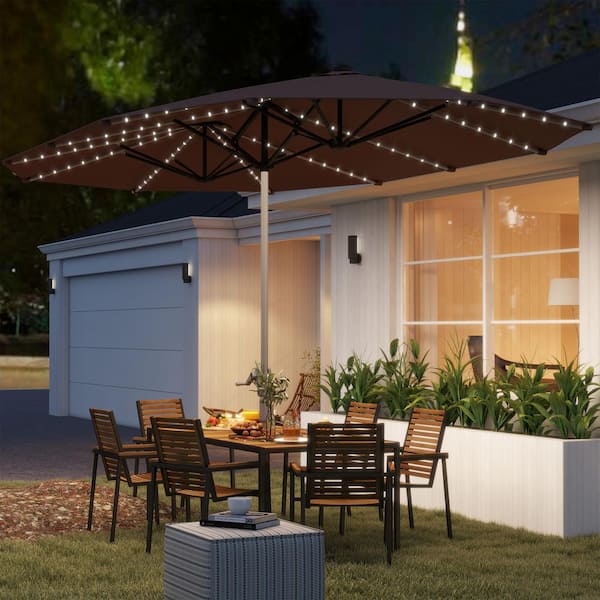 13' offset patio umbrella 13x13 ft / 11x15 ft Outdoor Patio Umbrella