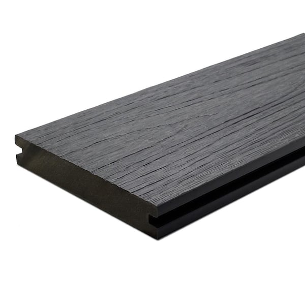 NewTechWood UltraShield Natural Magellan Series 1 in. x 6 in. x 8 ft. Westminster Gray Grooved Composite Decking Board (49-Pack)