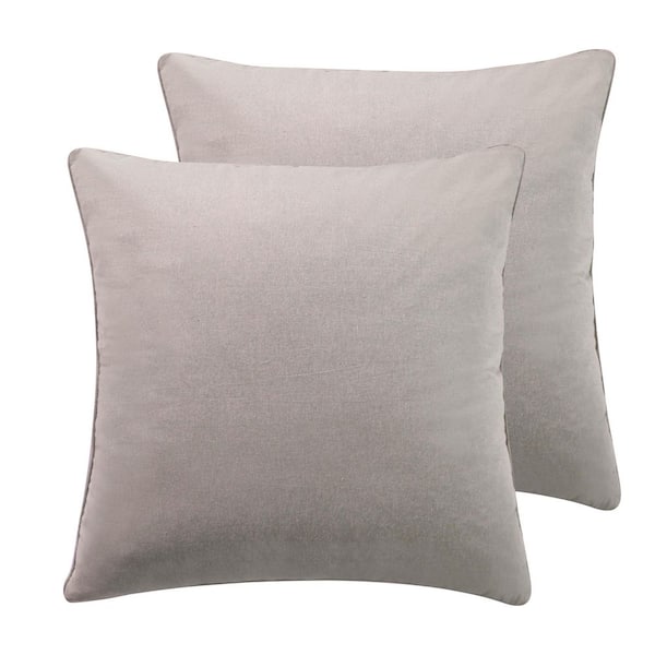 LEVTEX HOME Kasey Beige Cotton Euro Sham (Set of 2)