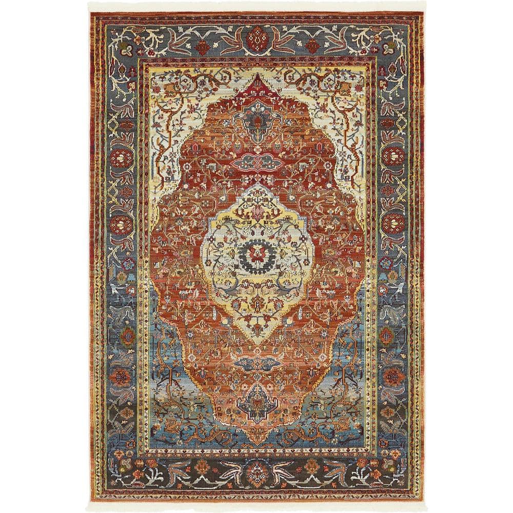 Baracoa Miramar Rust Red 4' 3 x 6' 0 Area Rug price history on PriceWatchPro