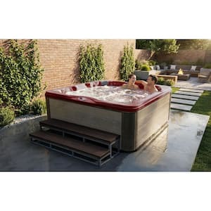 American Spas 7-Person 56-Jet 240-Volt Premium Acrylic Bench Spa