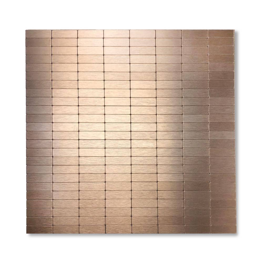 Main Street 8 in x 8 in Patina Copper Foil Peel and Stick Paper Tile  Backsplash (24-Pack) MSWT033627-24 - The Home Depot