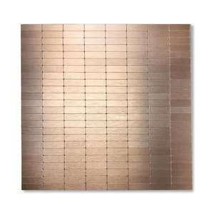 DIP Copper Bronze 12 in. x 12 in. Self-Adhesive PVC Aluminum Tile Backsplash (10-Pack)