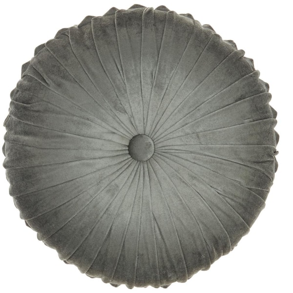 Mina Victory Sofia Charcoal 16 in. x 16 in. Throw Pillow