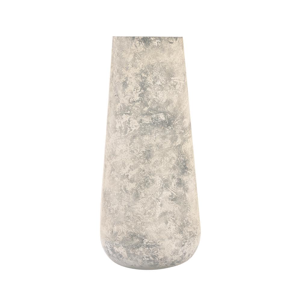 Eureka Iron 4 in. Decorative Vase in White