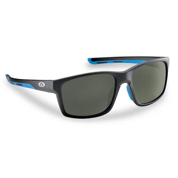 Flying Fisherman Freeline Polarized Sunglasses Matte Black Frame with Smoke Lens