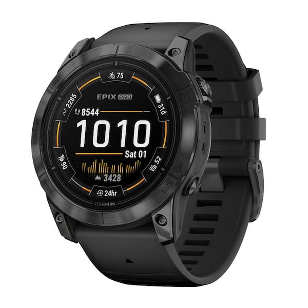 epix Pro (Gen 2) Sapphire Edition Smartwatch with 51-mm Case, Slate Gray Bezel with Black Band 2.01 x .59
